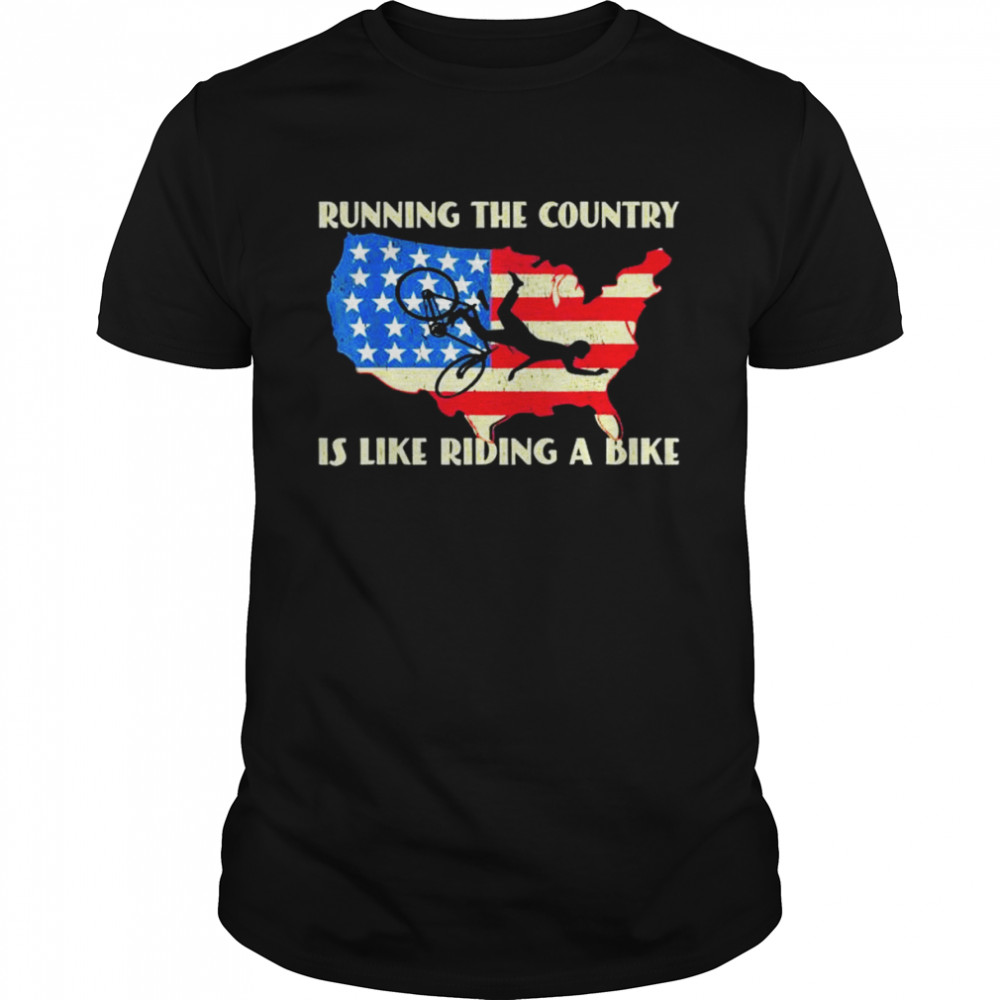 Joe Biden Bike Bicycle Running The Country is like Riding A Bike T- Classic Men's T-shirt