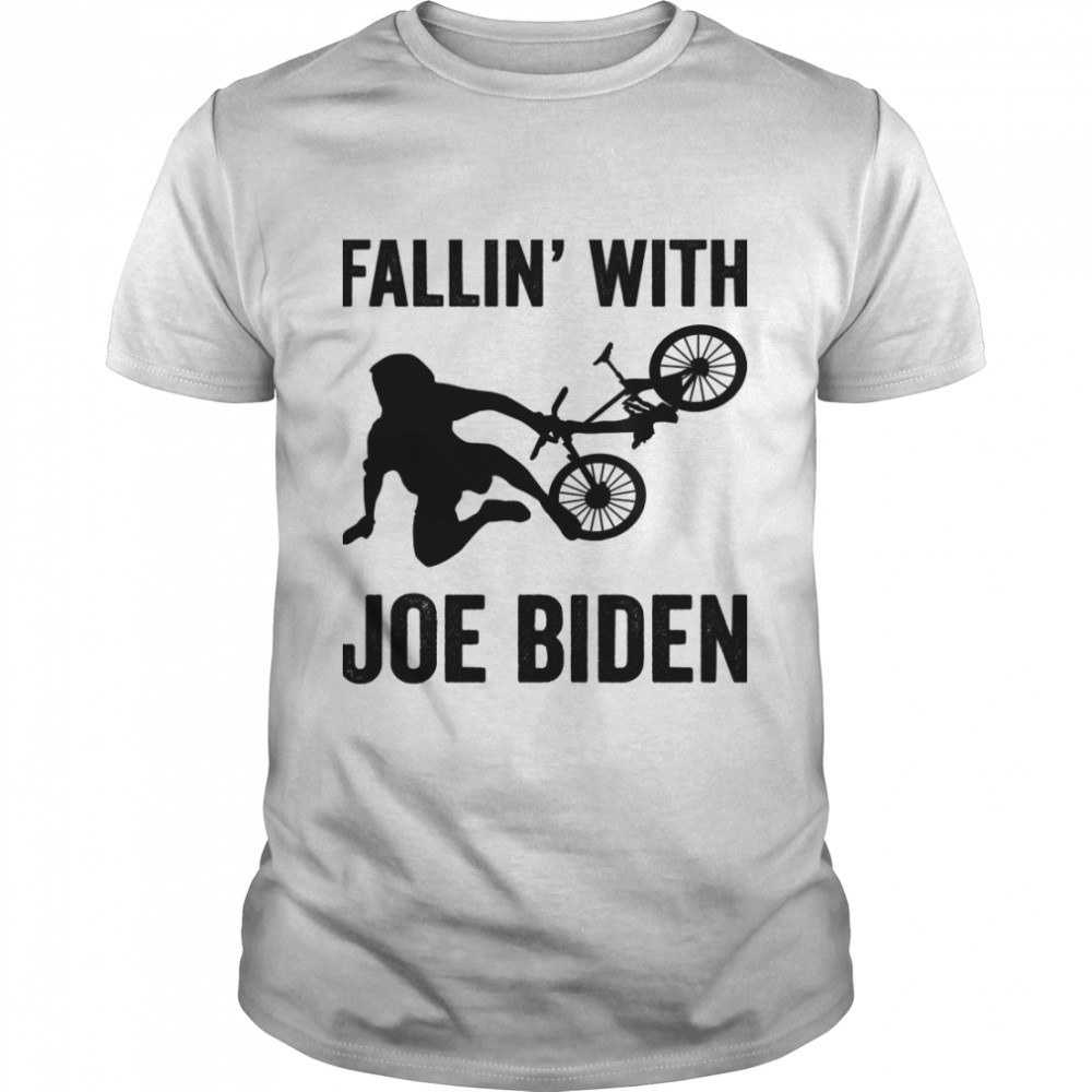 Joe Biden Falling Off His Bicycle Funny Biden Falls Off Bike Classic T- Classic Men's T-shirt