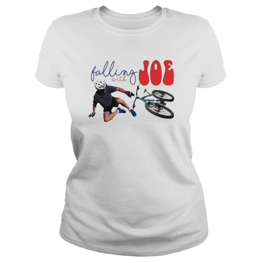 Joe Biden Falling with Joe Bike  Classic Women's T-shirt
