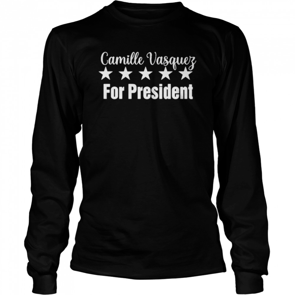 Johnny Depp Fans Pushing Camille Vasquez for President shirt Long Sleeved T-shirt