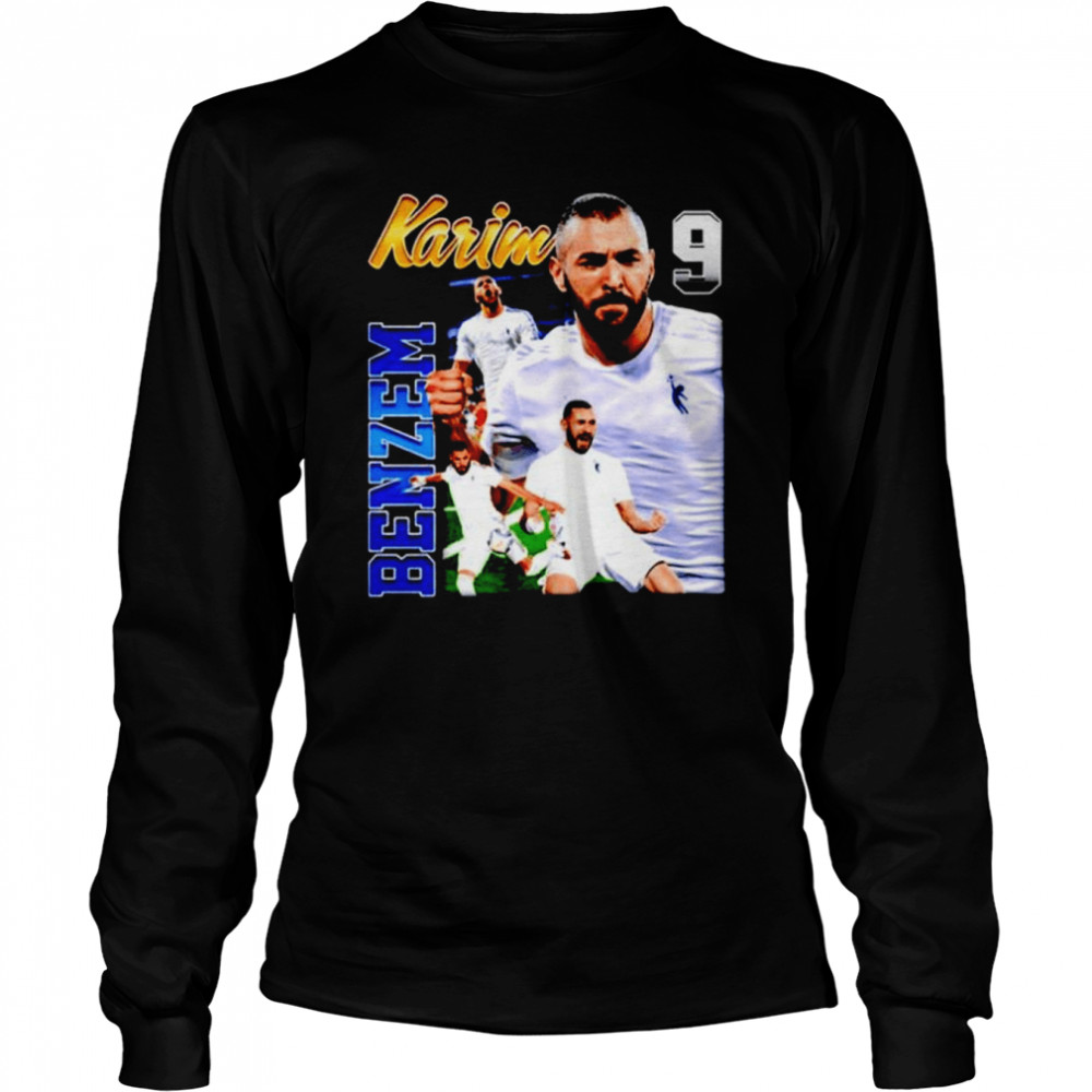 Karim Benzema 9 shirt Long Sleeved T-shirt