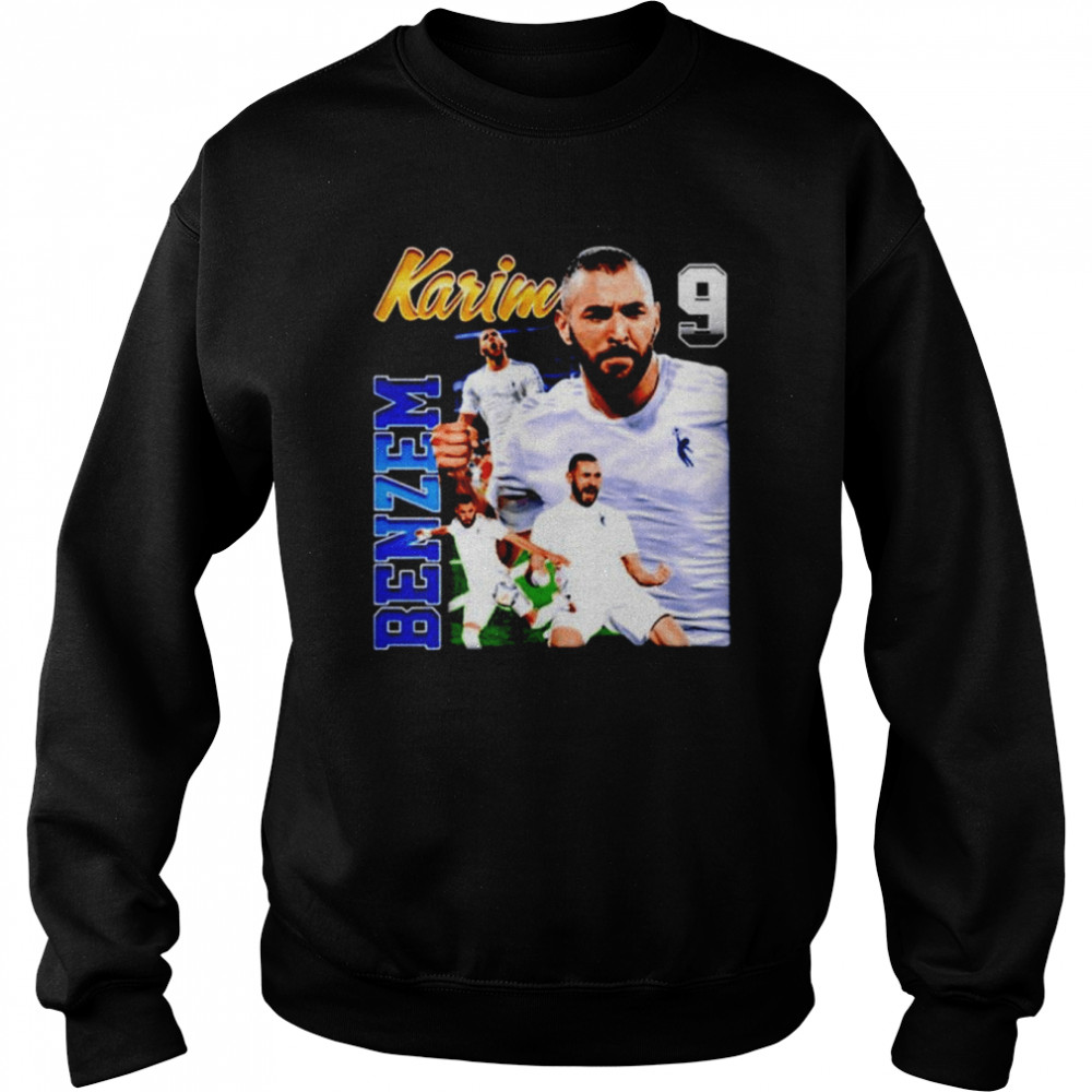 Karim Benzema 9 shirt Unisex Sweatshirt
