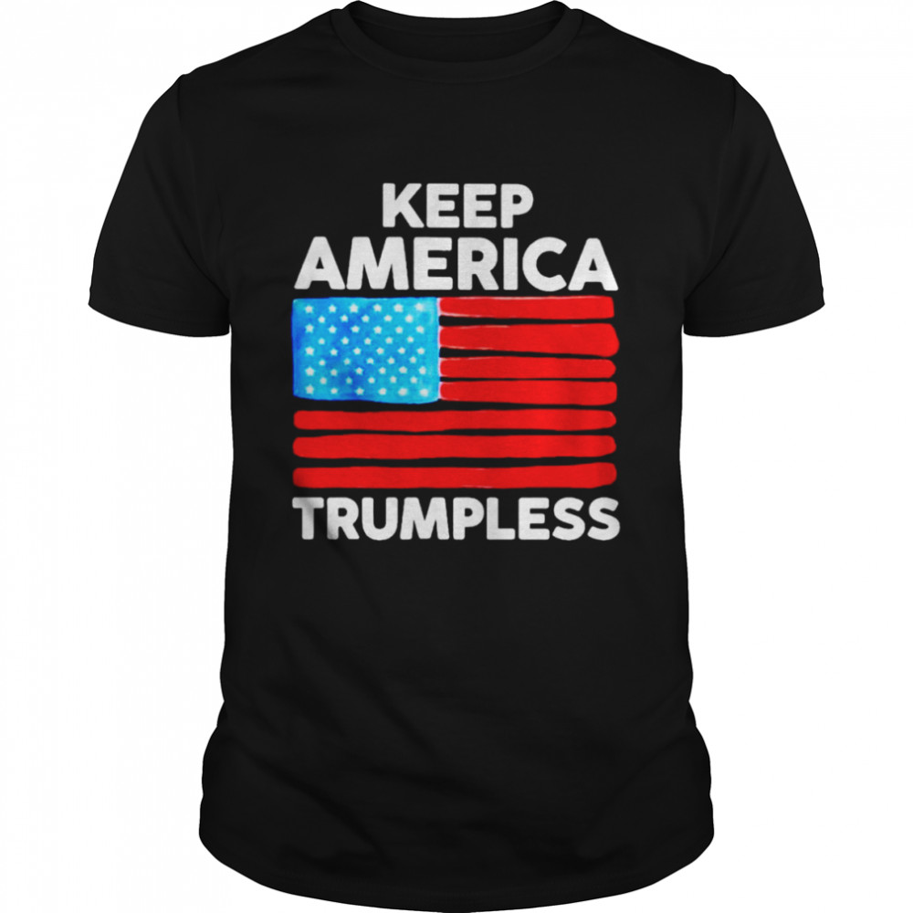 Keep America Trumpless US flag shirt Classic Men's T-shirt