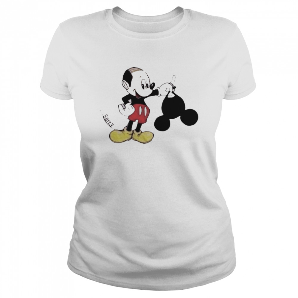 Mickey Mouse sorry funny hair shirt 1 Mickey Mouse sorry funny hair shirt Classic Women's T-shirt