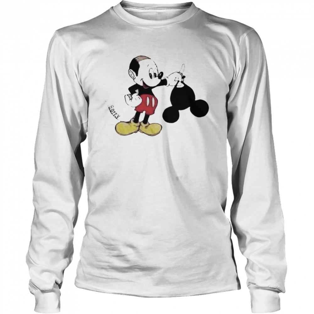 Mickey Mouse sorry funny hair shirt Long Sleeved T-shirt