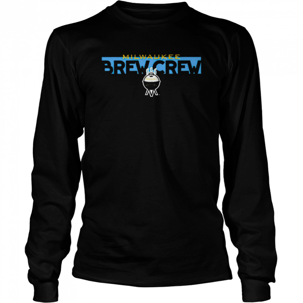 Milwaukee Brewers Brew Crew logo T-shirt Long Sleeved T-shirt