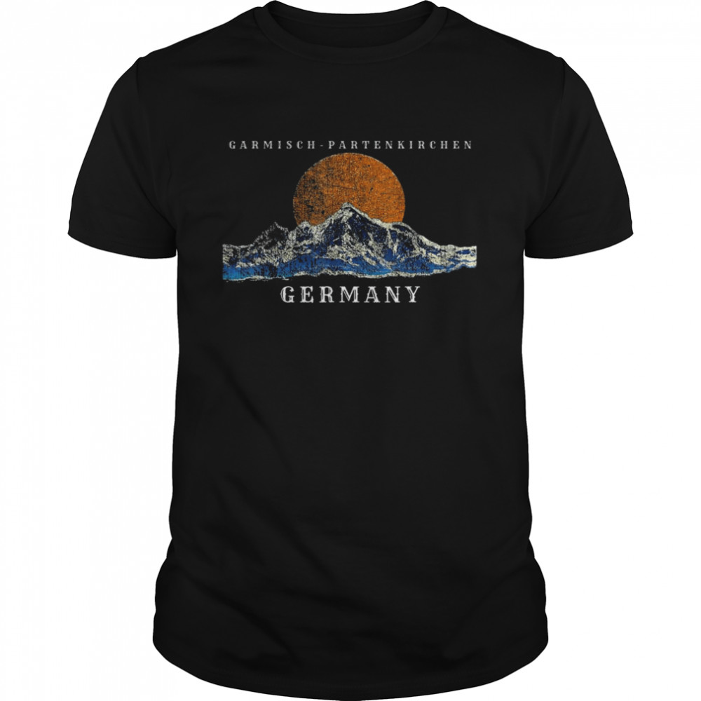 Mountains In Garmisch-Partenkirchen Germany  Classic Men's T-shirt