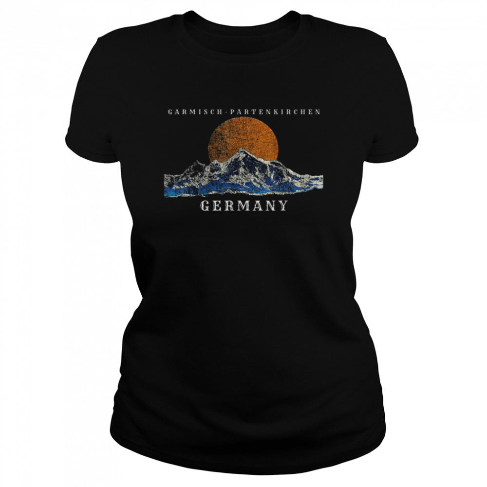 Mountains In Garmisch-Partenkirchen Germany  Classic Women's T-shirt