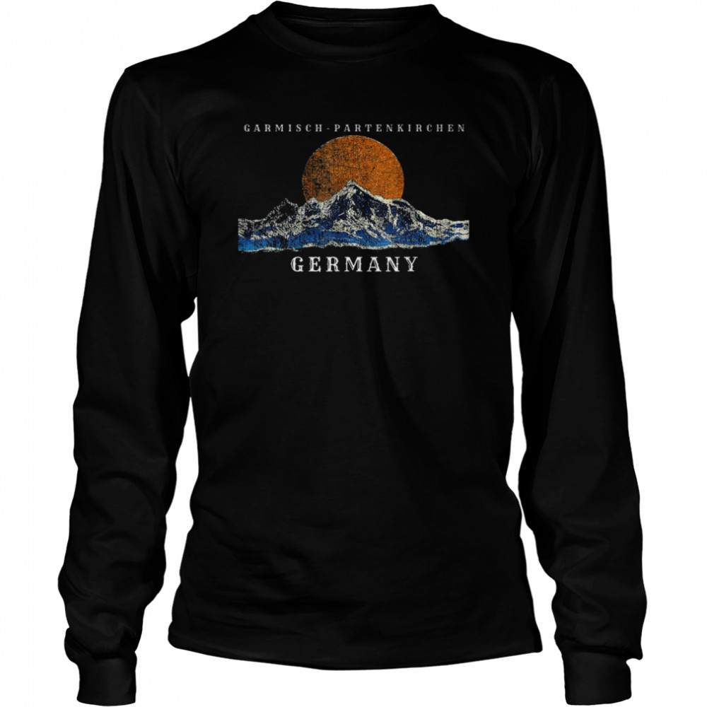 Mountains In Garmisch-Partenkirchen Germany  Long Sleeved T-shirt