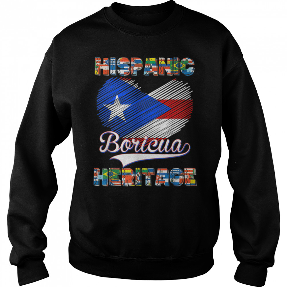 National Hispanic Heritage Month Puerto Rico Flag Boricua T-Shirt B0B4NF2BWT 3 National Hispanic Heritage Month Puerto Rico Flag Boricua T- B0B4NF2BWT Unisex Sweatshirt
