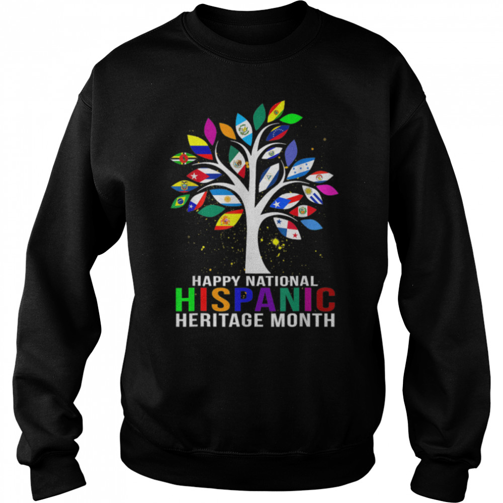 National Hispanic Heritage Month Tree Roots Latina Flag T-Shirt B0B4MM6Q7Z 3 National Hispanic Heritage Month Tree Roots Latina Flag T- B0B4MM6Q7Z Unisex Sweatshirt