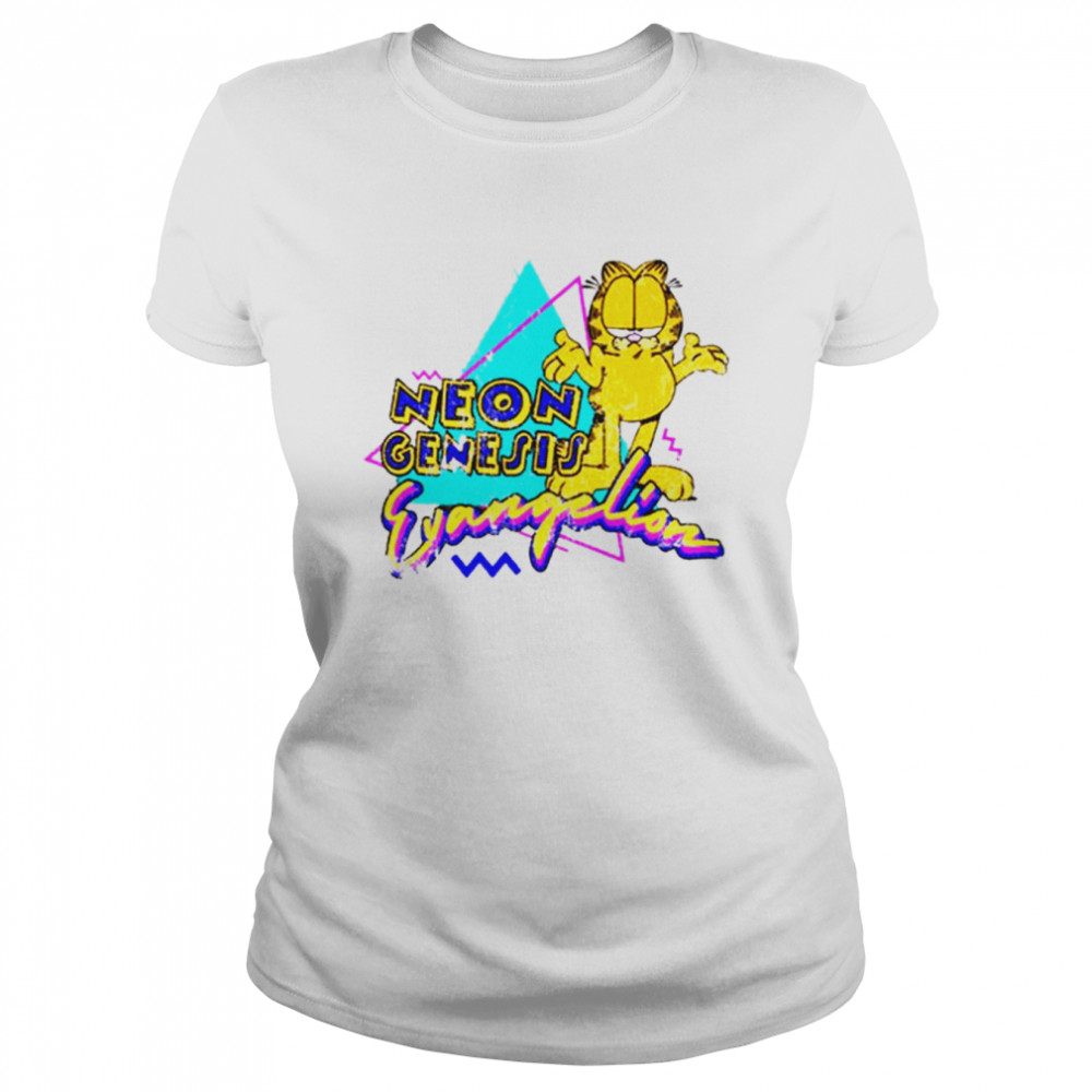 Neon Genesis Evangelion Garfield Vintage shirt Classic Women's T-shirt