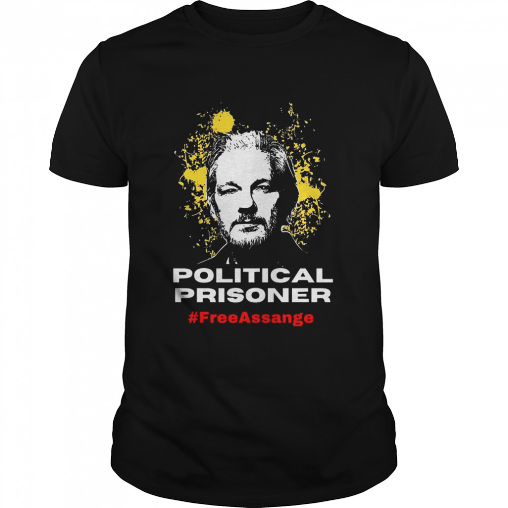 Political Prisoner Free Assange  Classic Men's T-shirt