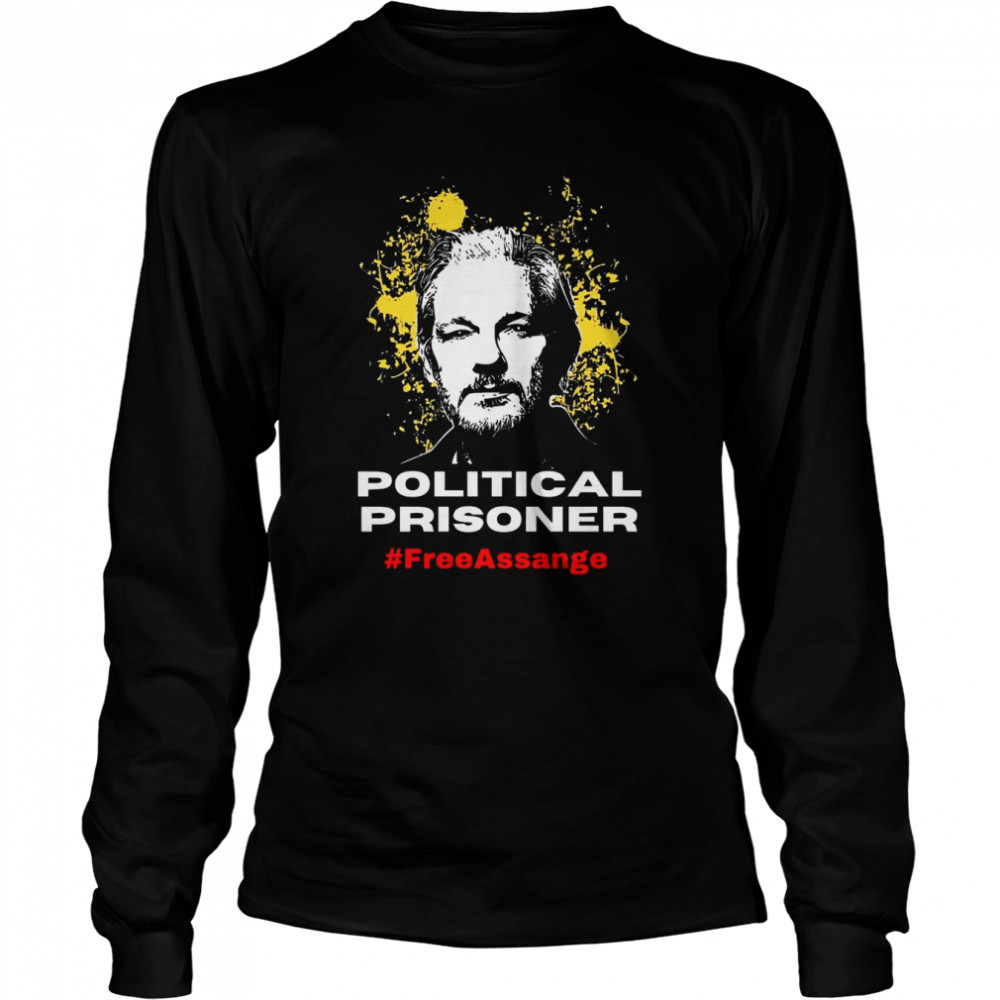 Political Prisoner Free Assange Shirt 2 Political Prisoner Free Assange Long Sleeved T-shirt