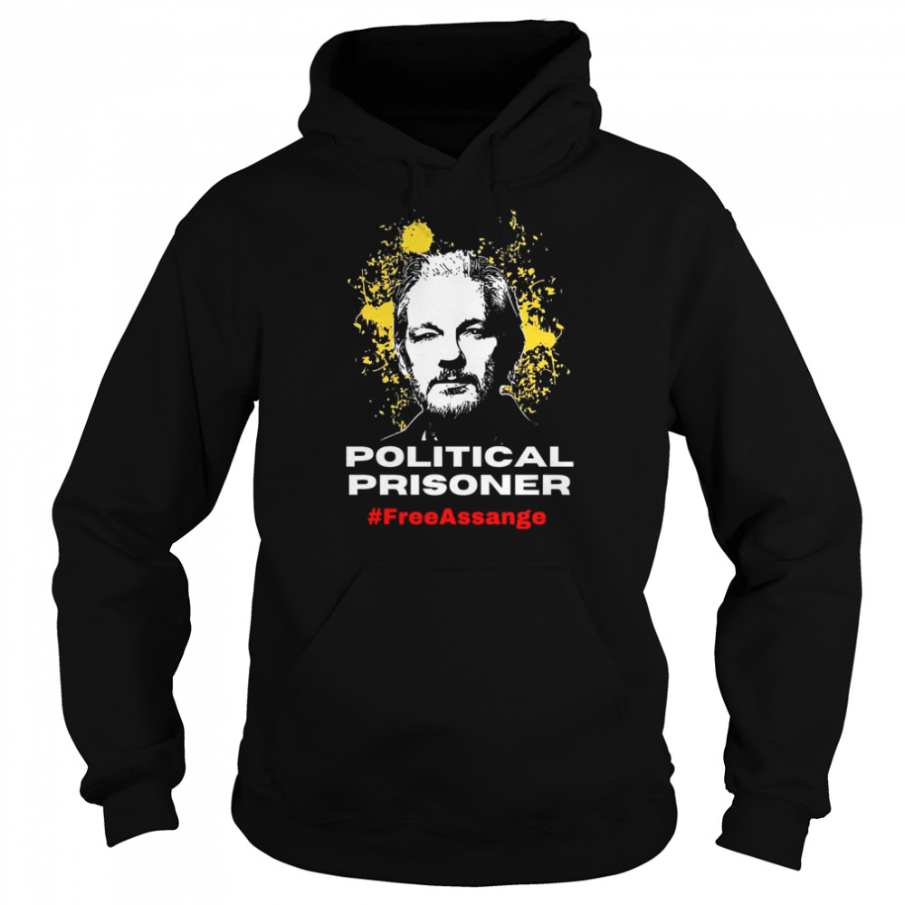 Political Prisoner Free Assange  Unisex Hoodie