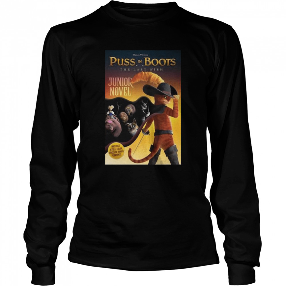 puss in boots the last wish 2022 new movie shirt long sleeved t shirt