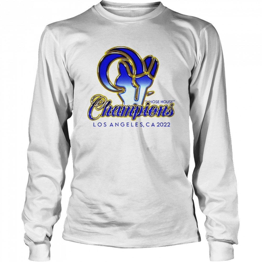 Rams Superbowl Champions gold logo shirt Long Sleeved T-shirt