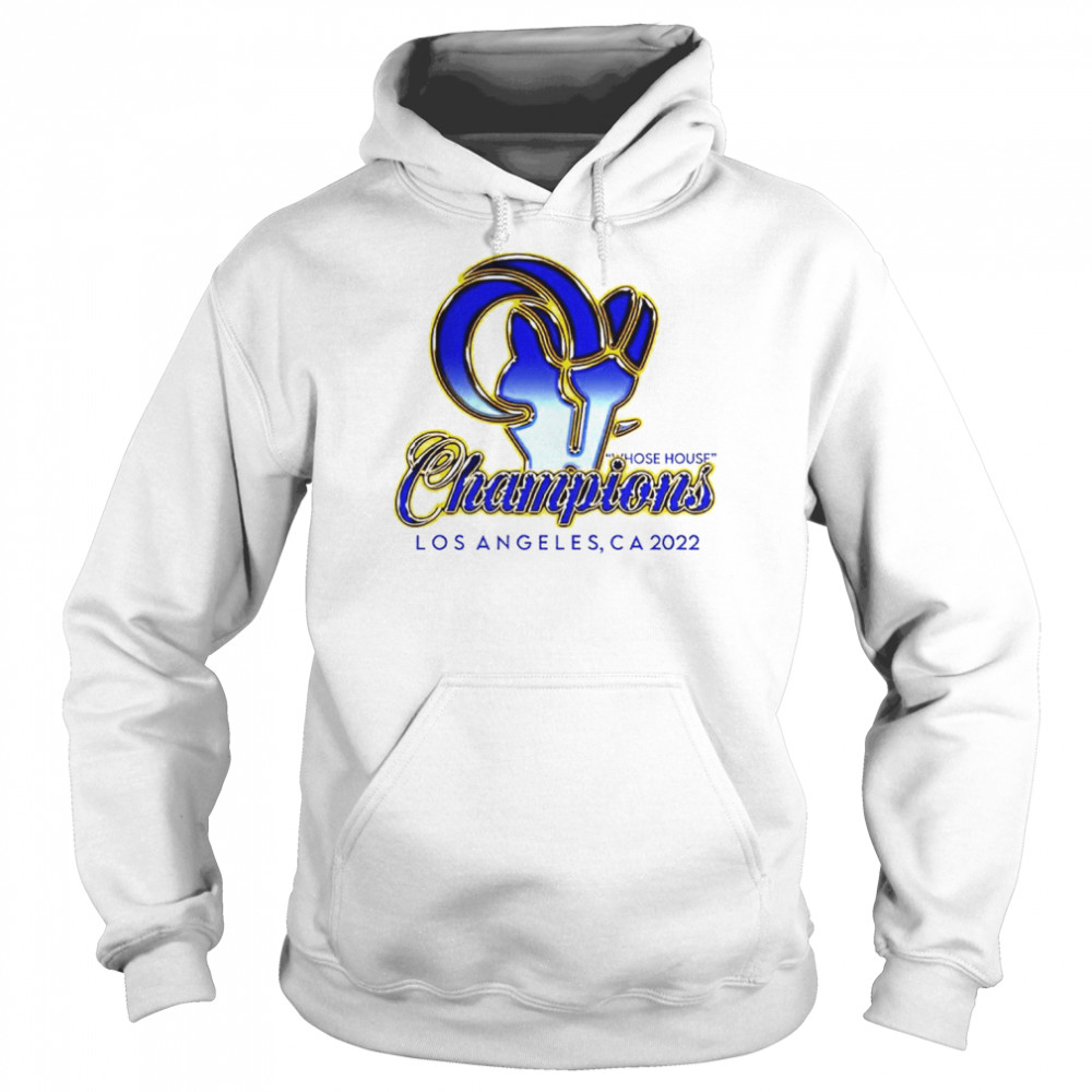 Rams Superbowl Champions gold logo shirt Unisex Hoodie