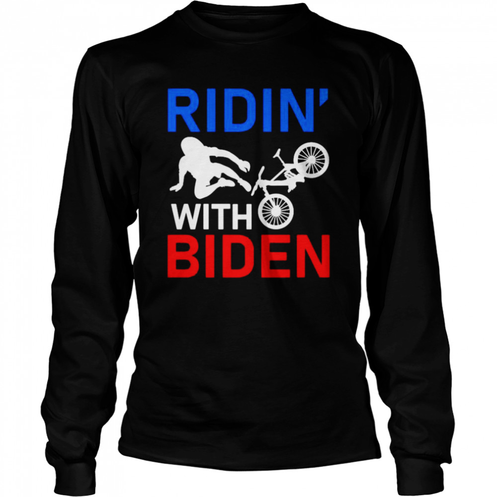 Ridin’ With Biden Bike shirt Long Sleeved T-shirt