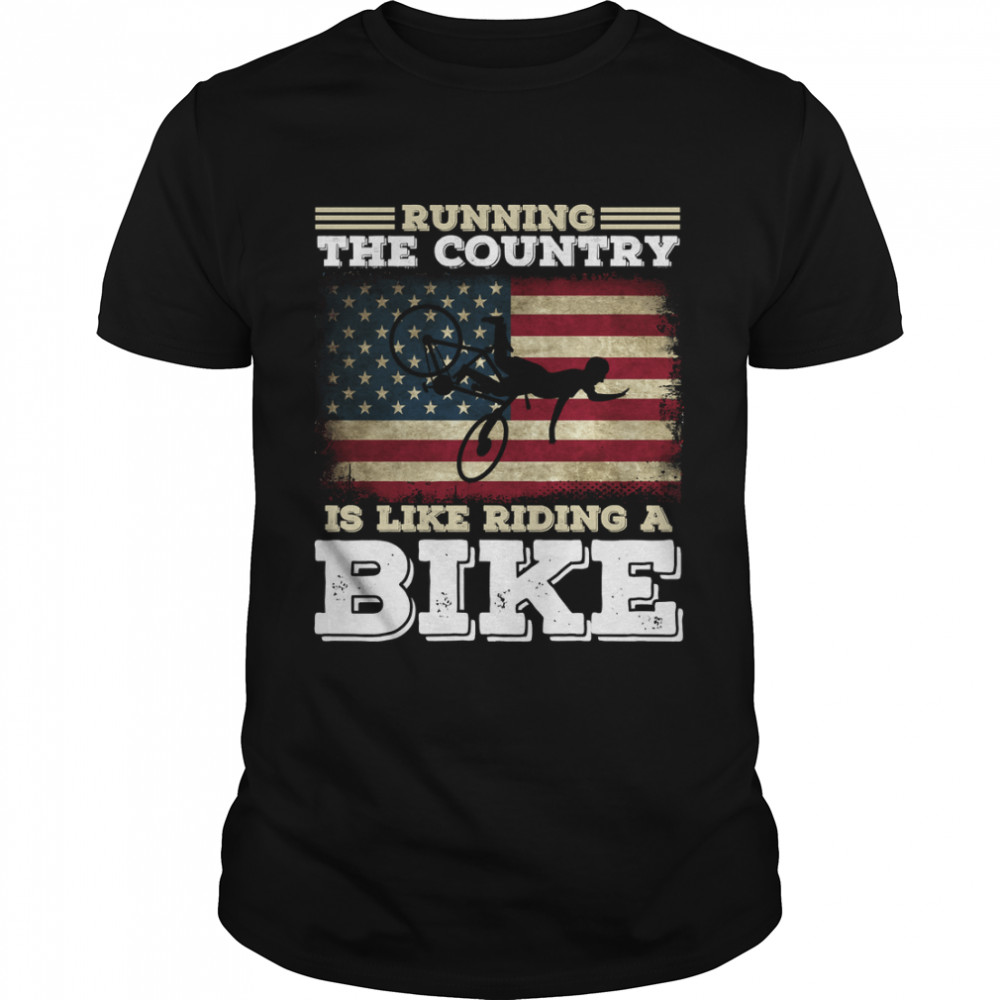 Running The Country Is Like Riding a Bike Joe Biden Basic 2022 T-s Classic Men's T-shirt