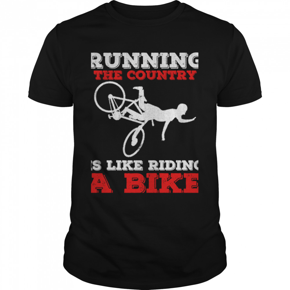 Running The Country Is Like Riding A Bike Joe Biden Classic Tee  Classic Men's T-shirt