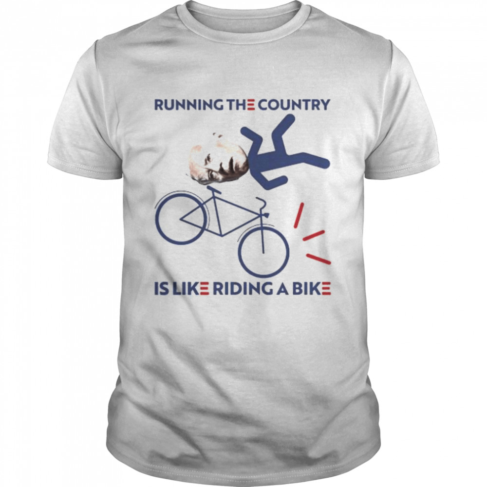 Running the country is like riding a bike joe biden shirt Classic Men's T-shirt