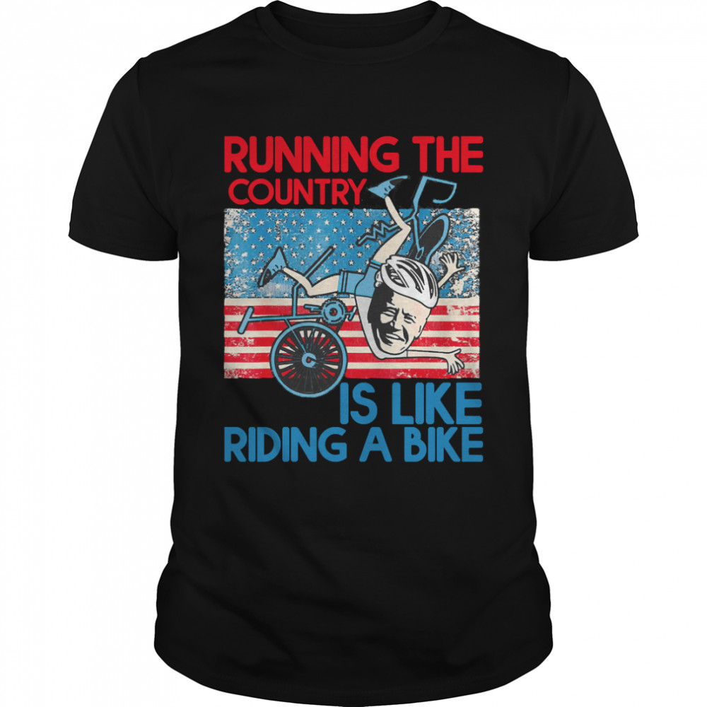 Running The Country Is Like Riding A Bike Joe Biden Vintage Classic T- Classic Men's T-shirt