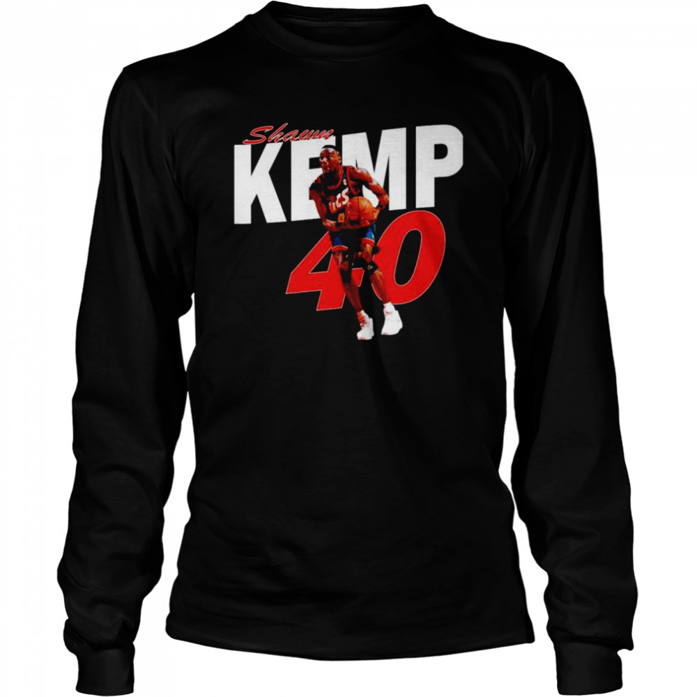 Shawn Kemp Dunk  Long Sleeved T-shirt