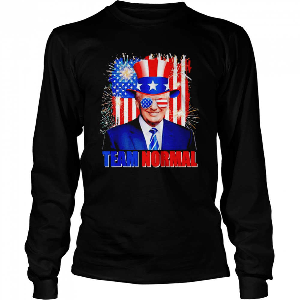 Team Normal 2022 USA America Flag Pro Trump 2024 shirt Long Sleeved T-shirt