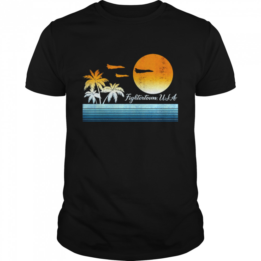 Top Gun Retro Landscape Fightertown USA shirt Classic Men's T-shirt