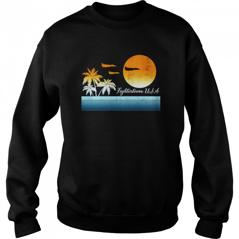 Top Gun Retro Landscape Fightertown USA shirt Unisex Sweatshirt