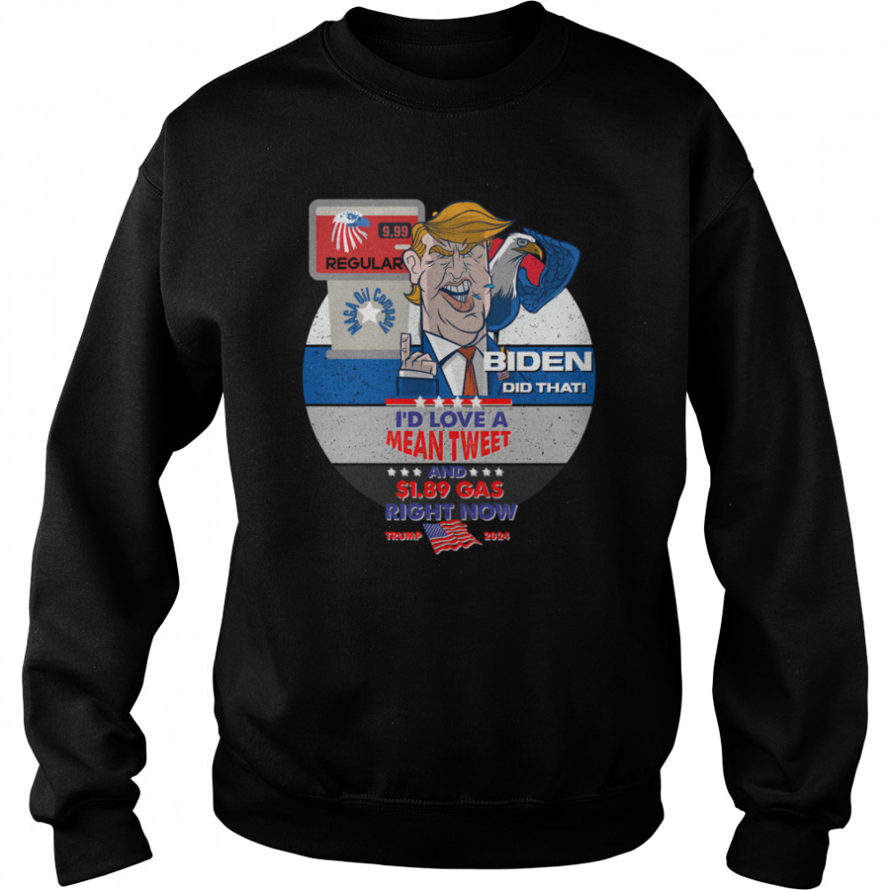 Trump 2024 US Eagle Gas Pump Conservative Anti Liberal Biden shirt 3 Trump 2024 US Eagle Gas Pump Conservative Anti Liberal Biden shirt Unisex Sweatshirt