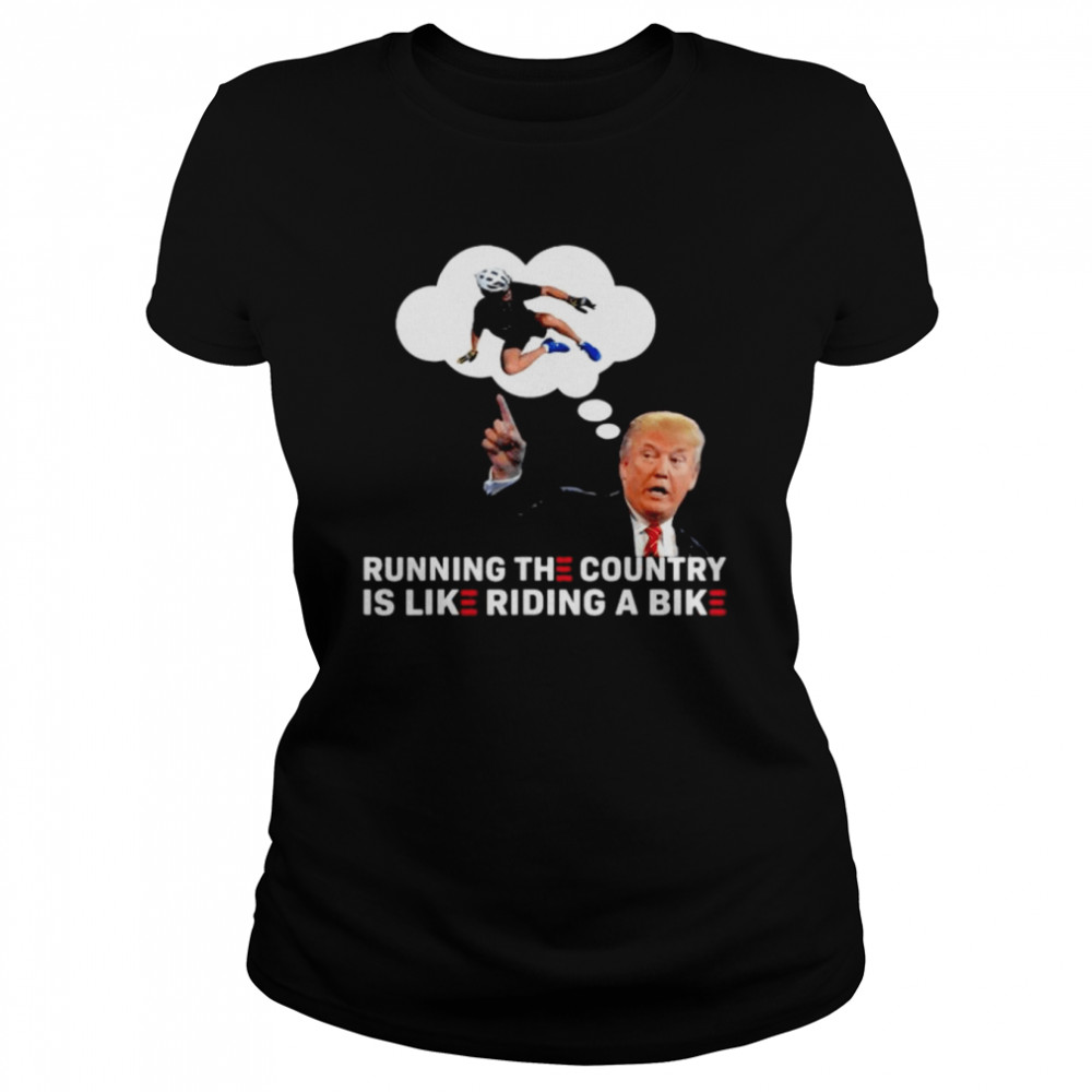 Trump Has Responded To The Biden Bike Running Joe Biden Tee  Classic Women's T-shirt