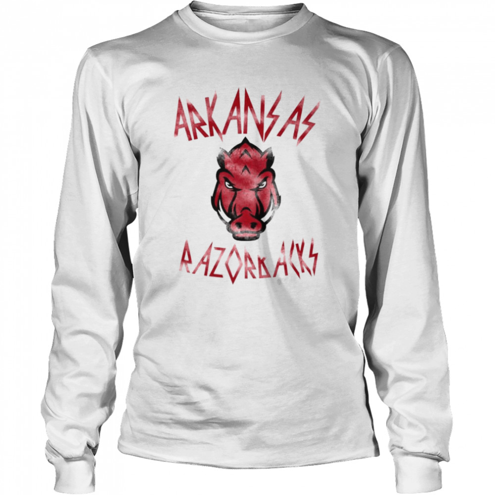 University Of Arkansas Razorbacks Rock Band  Long Sleeved T-shirt