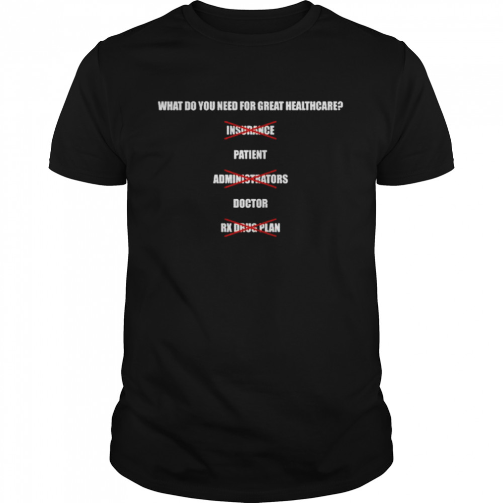 What Do You Need For Great Healthcare Patient Doctor Shirt