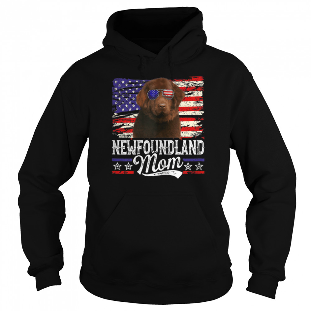 Womens Newfoundland Mom USA Flag Patriotic Mother's Day T-Shirt B0B4MWGK5X 4 Womens Newfoundland Mom USA Flag Patriotic Mother's Day T- B0B4MWGK5X Unisex Hoodie