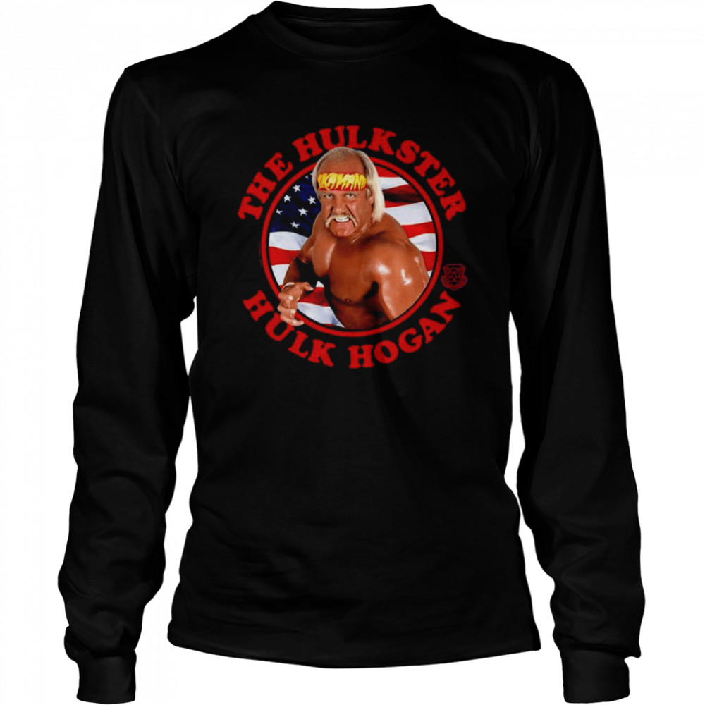 WWE The Hulkster Hulk Hogan  Long Sleeved T-shirt