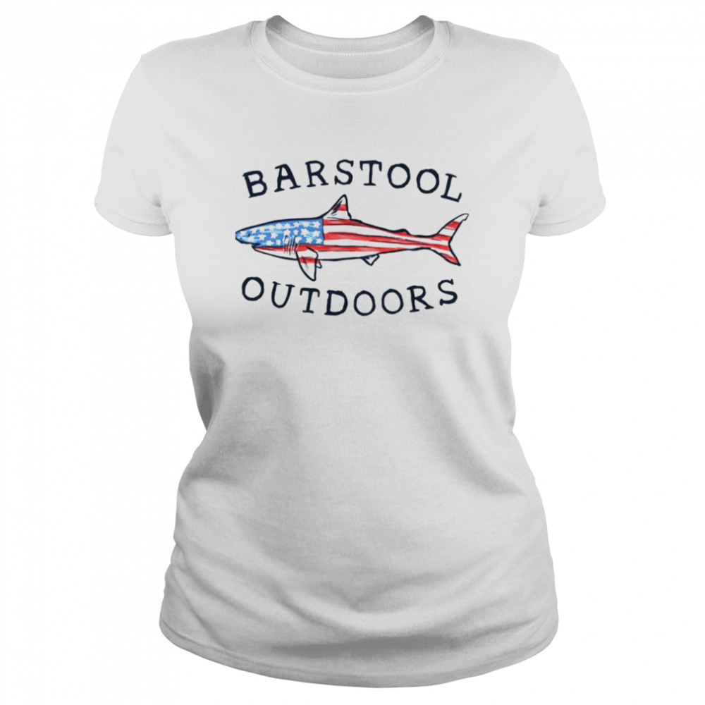 Barstool Outdoors Fish Usa shirt 1 Barstool Outdoors Fish Usa shirt Classic Women's T-shirt