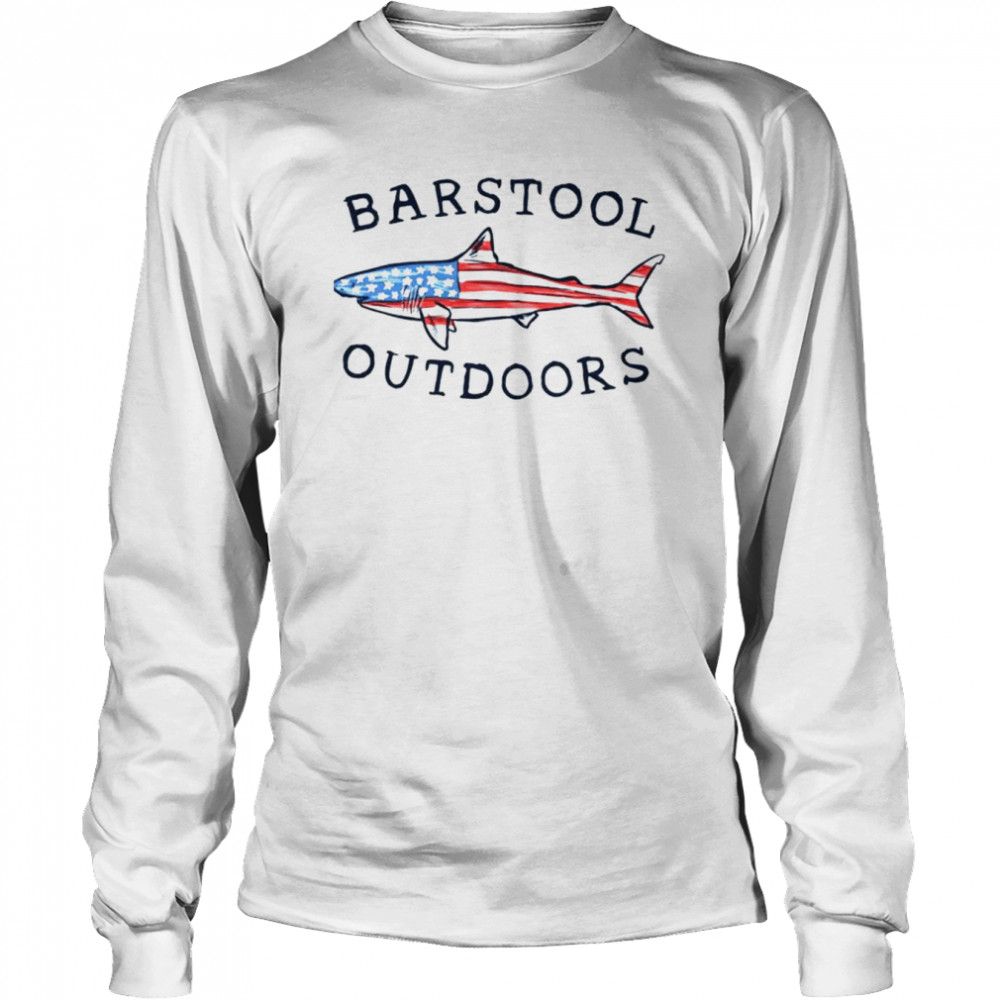 Barstool Outdoors Fish Usa shirt Long Sleeved T-shirt