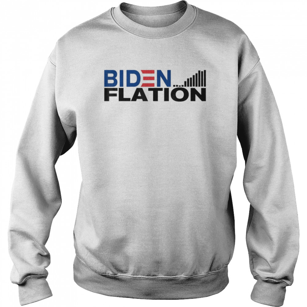 Bidenflation The Cost of Voting for Biden Bike Accident T- Unisex Sweatshirt