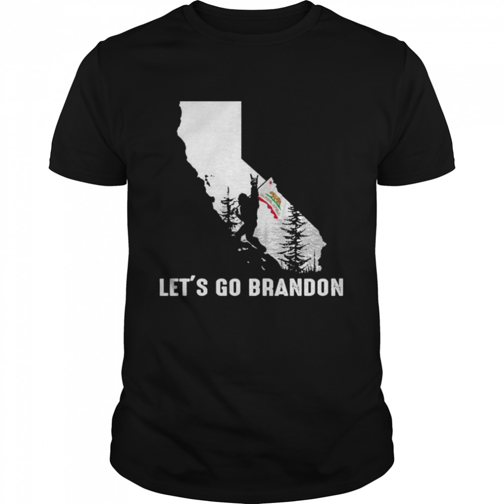 California America Bigfoot Let’s Go Brandon  Classic Men's T-shirt