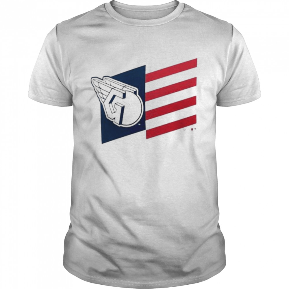 Cleveland Guardians American Flag Logo Shirt