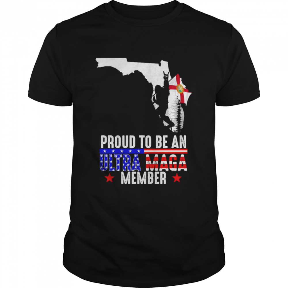 Florida America Bigfoot Proud To Be An Ultra Maga Member  Classic Men's T-shirt