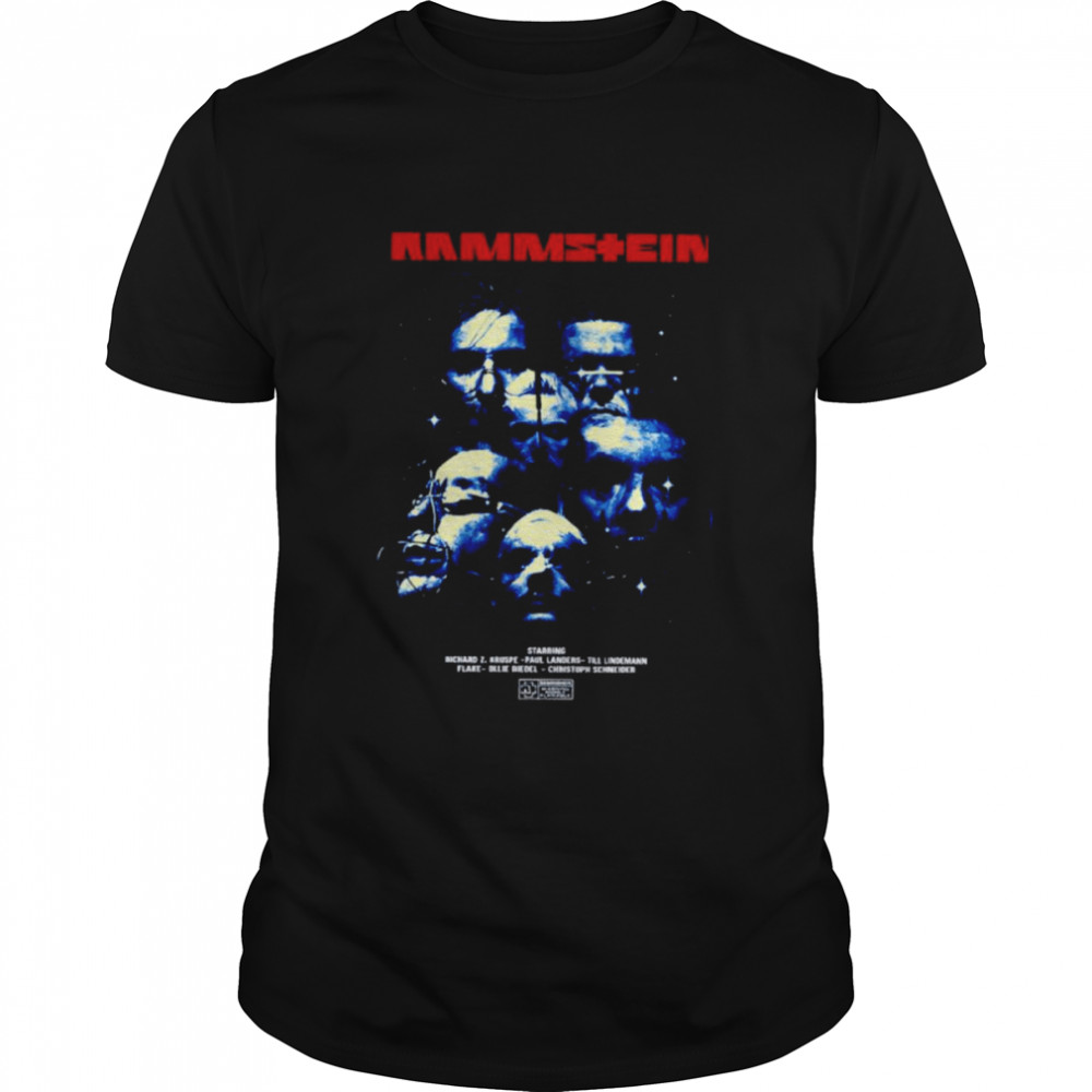 Rammstein Sehnsucht Movie Member Signatures Shirt