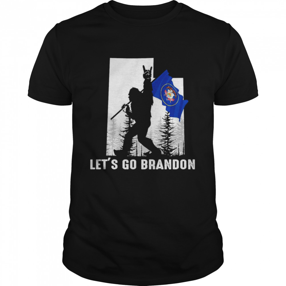 Utah America Bigfoot Let’s Go Brandon Shirt