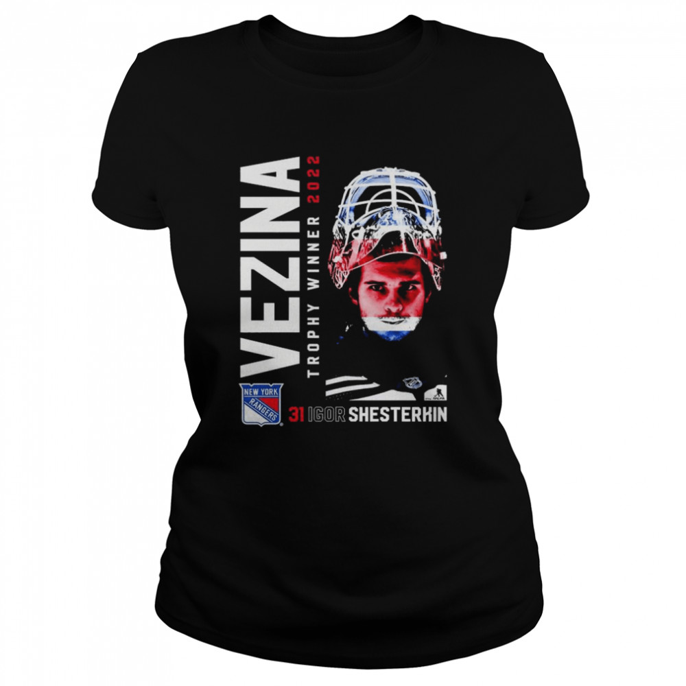 31 Igor Shesterkin New York Rangers Vezina Trophy Winner 2022  Classic Women's T-shirt