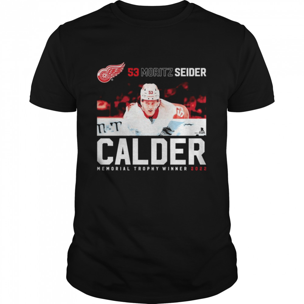 53 Moritz Seider Detroit Red Wings Calder Memorial Trophy Winner 2022  Classic Men's T-shirt