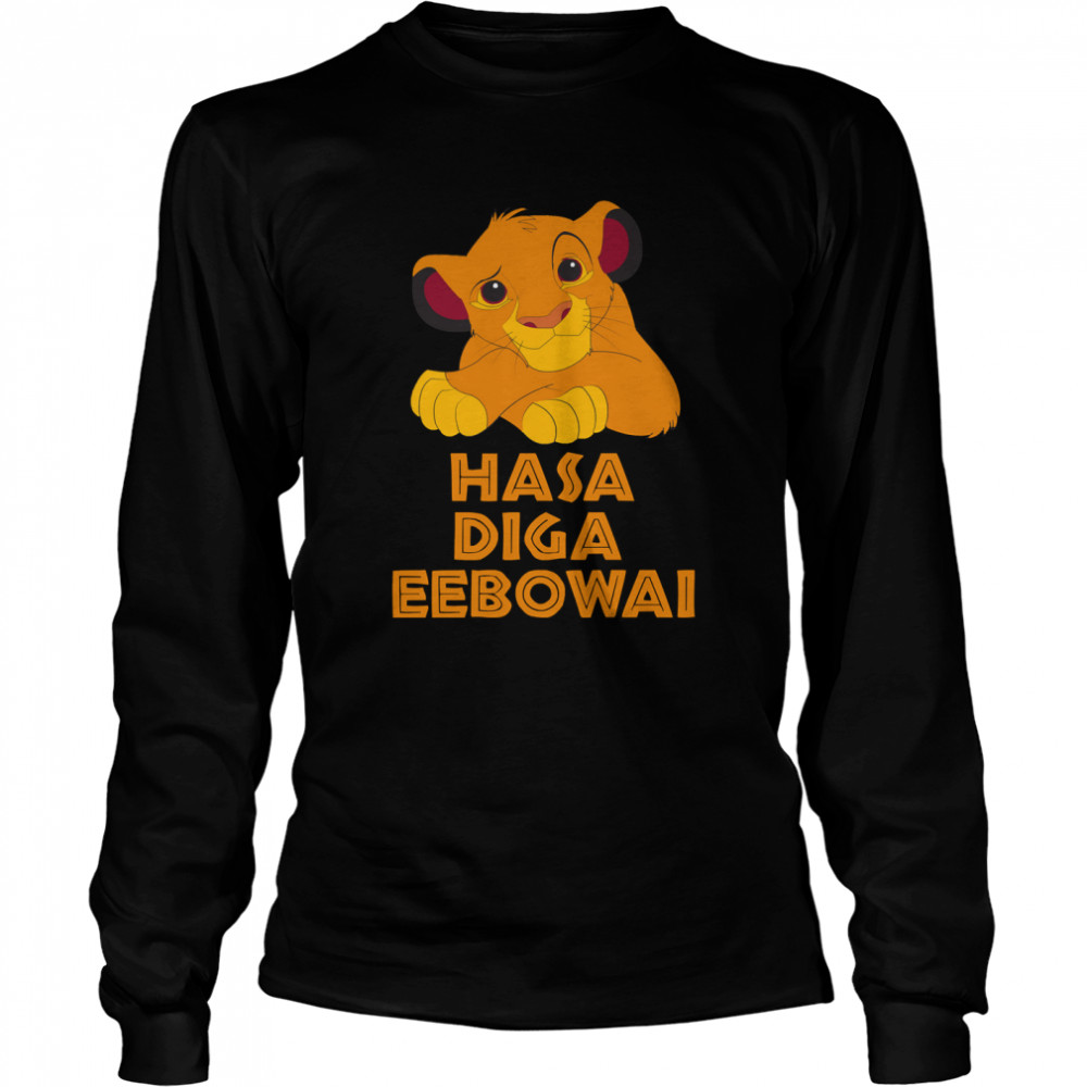 Animal Hasa Diga Eebowai Lion King Women Men Classic T- Long Sleeved T-shirt