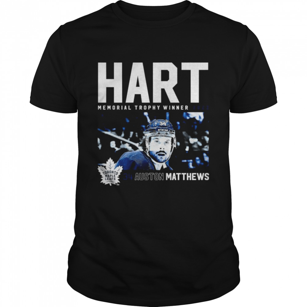 Auston Matthews Toronto Maple Leafs Hart Memorial Trophy Winner 2022  Classic Men's T-shirt