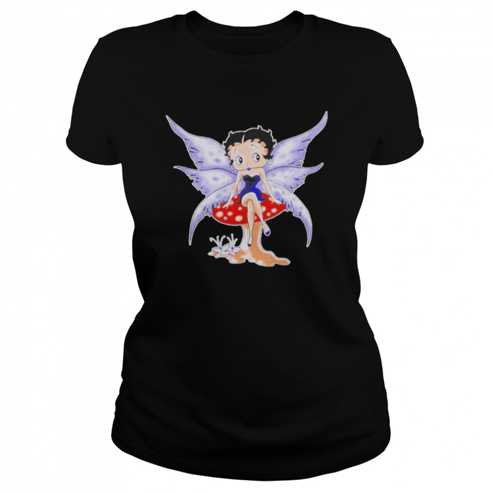 Betty Boop Mushroom Fairy  Classic Women's T-shirt
